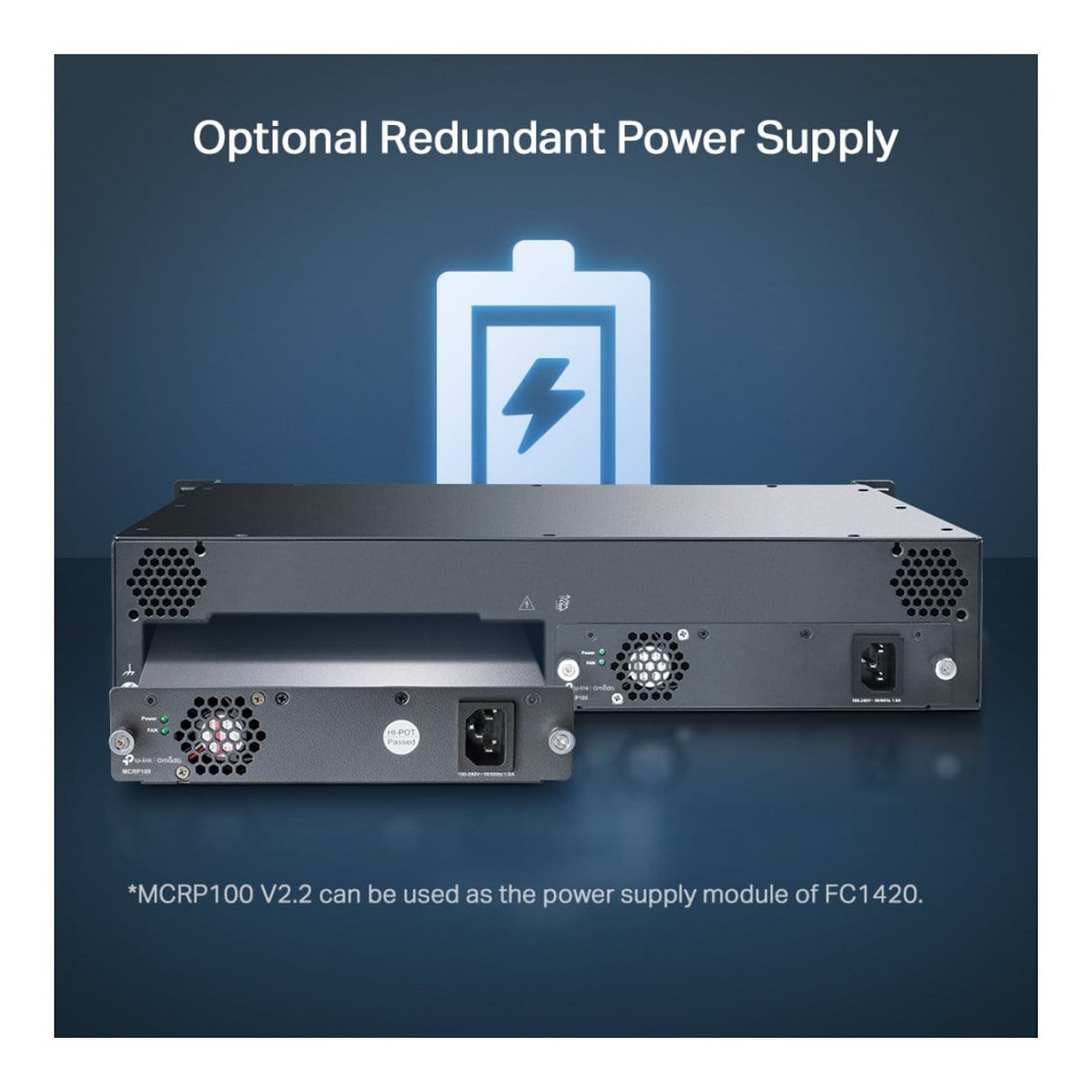 TP-Link Omada TL-FC1420 14-Slot Rackmount Media Converter Chassis