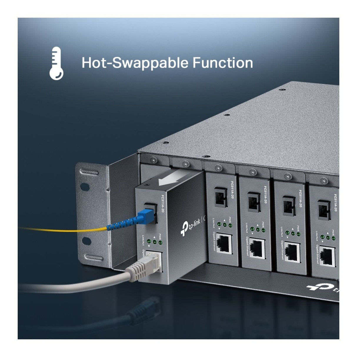 TP-Link Omada TL-FC1420 14-Slot Rackmount Media Converter Chassis