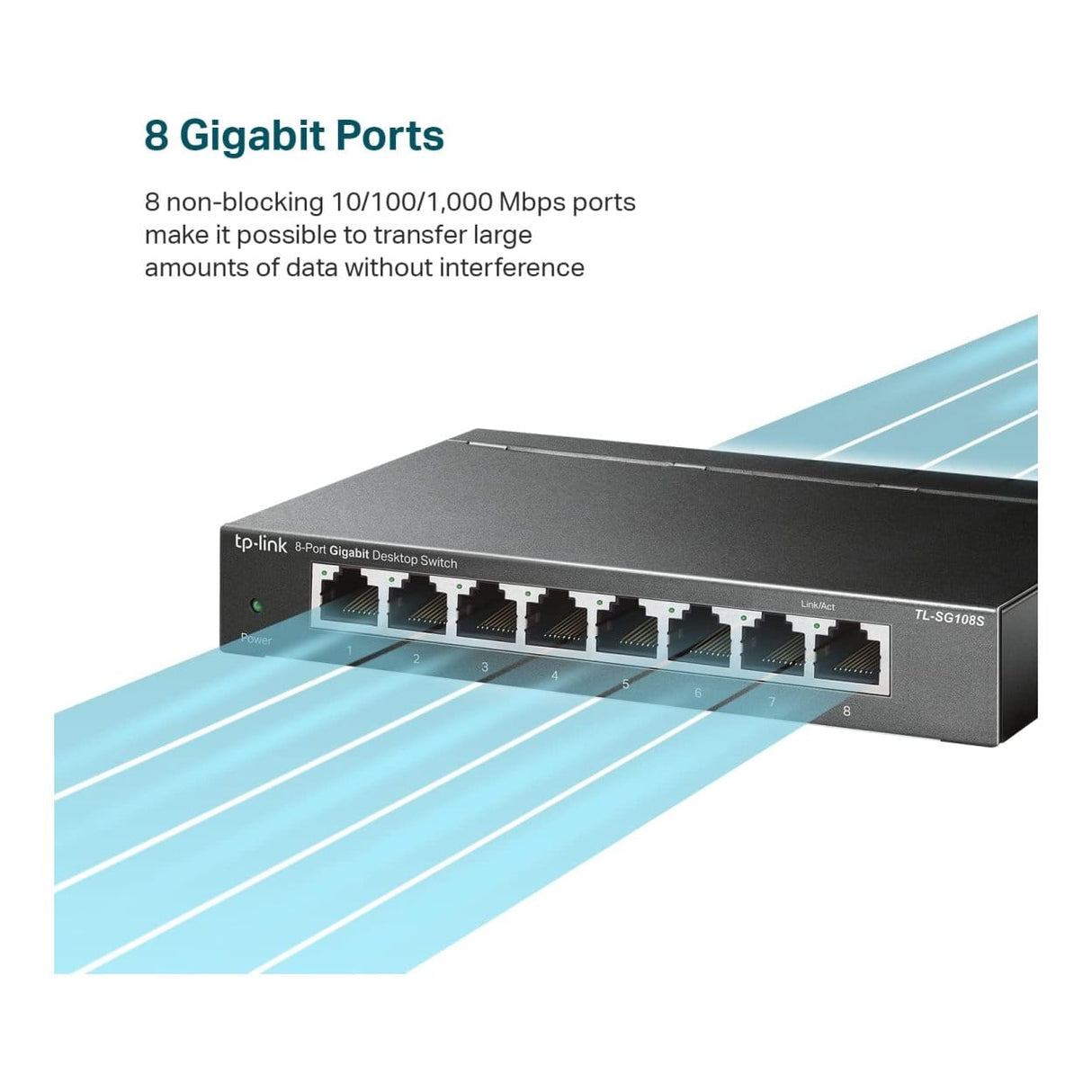 TP-Link TL-SG108S 8-port Gigabit Desktop Unmanaged Switch