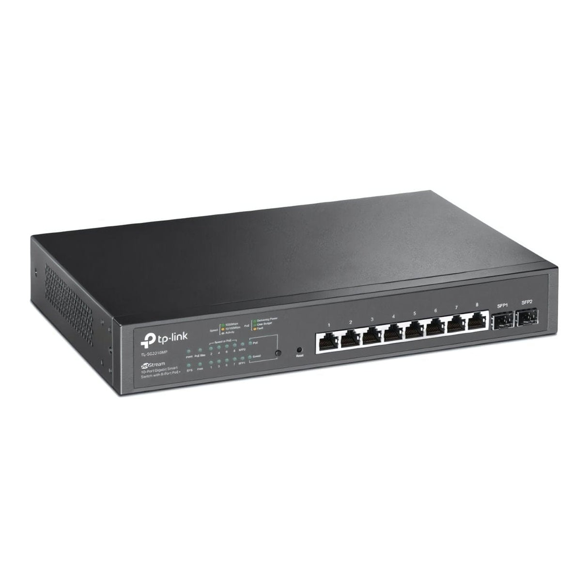 TP-Link TL-SG2210MP JetStream 10-port Gigabit Smart Switch with 8-port PoE+