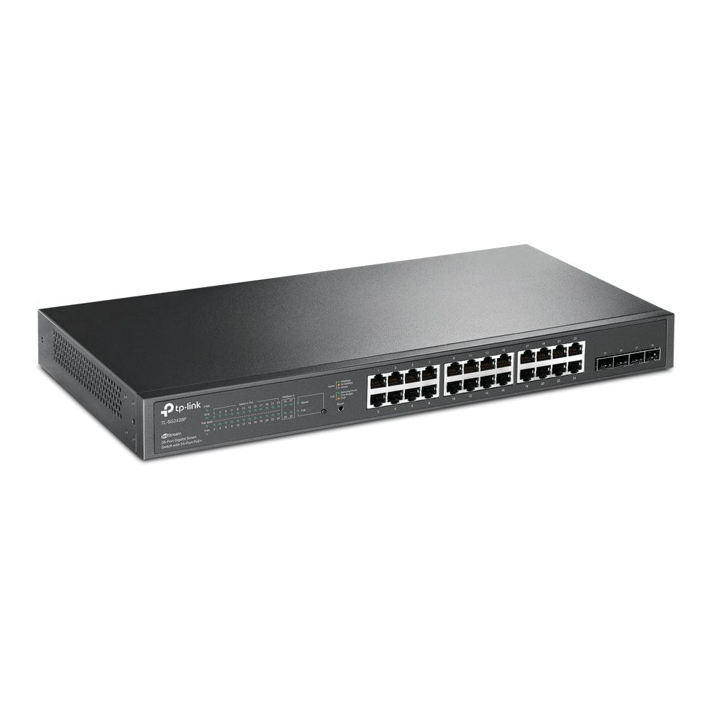 TP-Link TL-SG2428P JetStream 28-Port Gigabit Smart PoE Switch with 24-Port PoE+