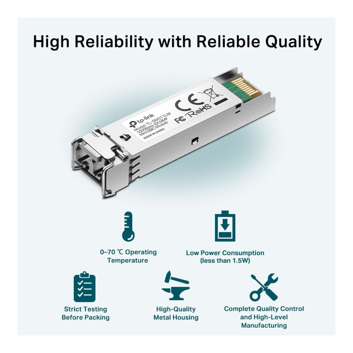 TP-Link Omada TL-SM311LM MiniGBIC Multi-Mode Transceiver Module