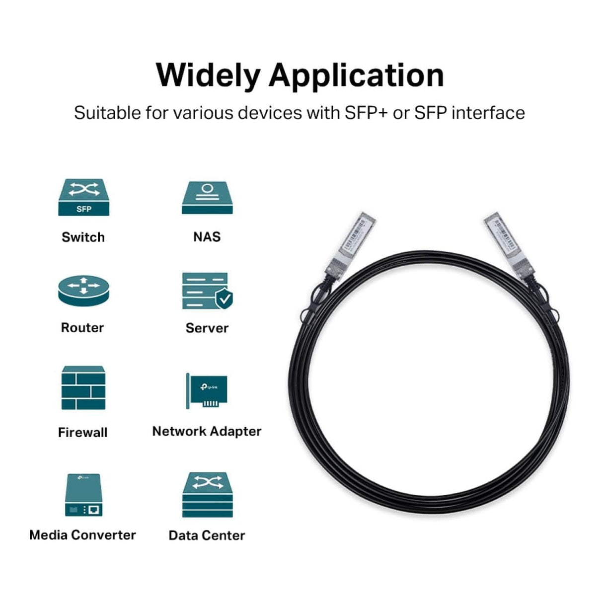 TP-Link Omada TL-SM5220-3M 3m 10Gbps SFP+ Direct Attach Cable