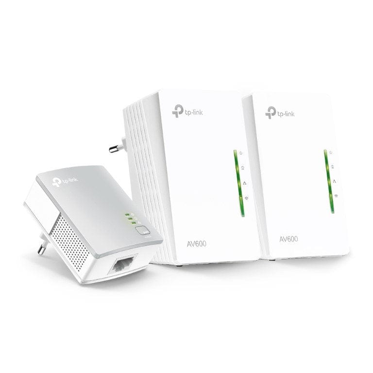 TP-Link TL-WPA4220T Kit AV600 Powerline Universal Wi-Fi Range Extender 3-pack