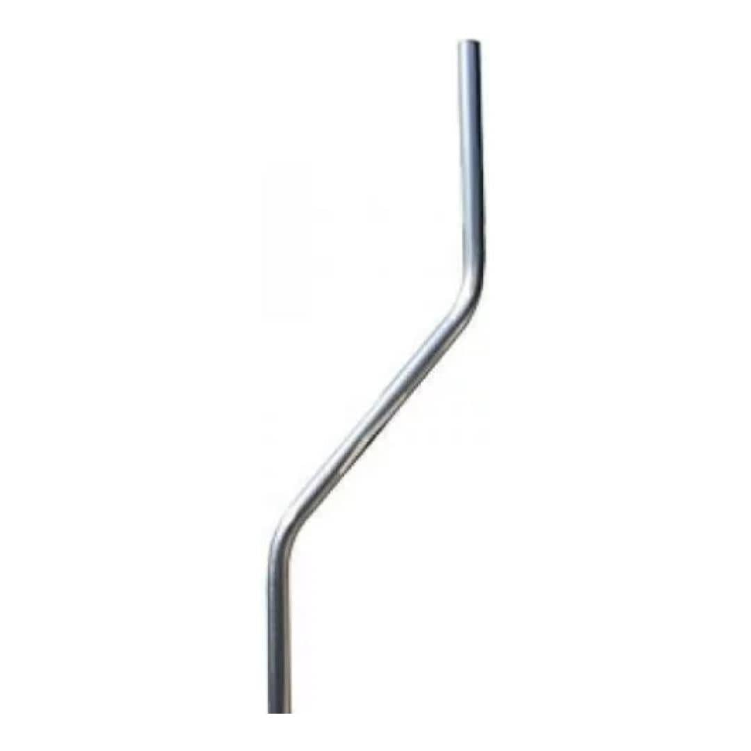Aluminium 38mm Cranked Pole 3m - 1.22mm Sidewall