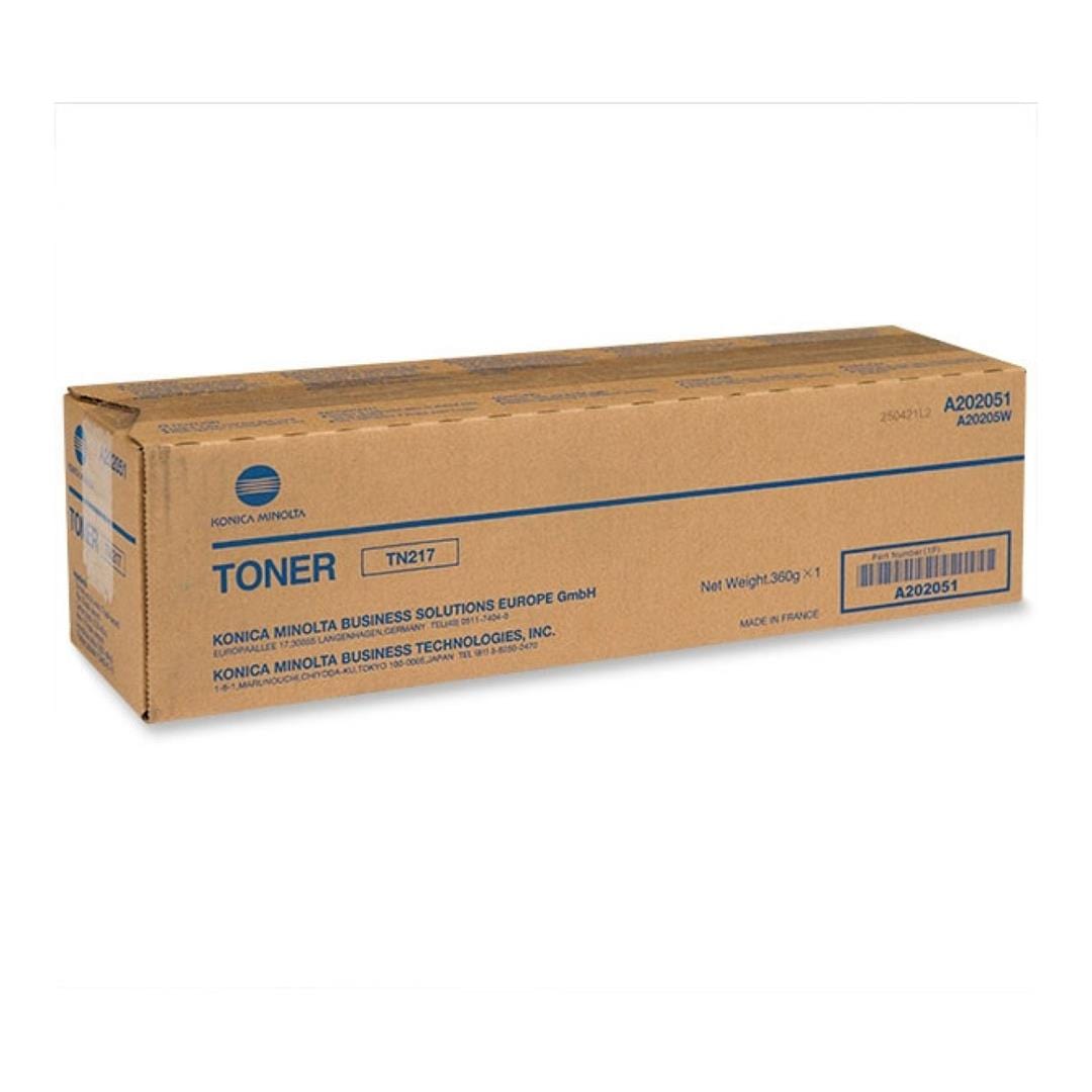 Konica Minolta TN217 Black Toner Cartridge 17,500 pages Original TN-217 Single-pack
