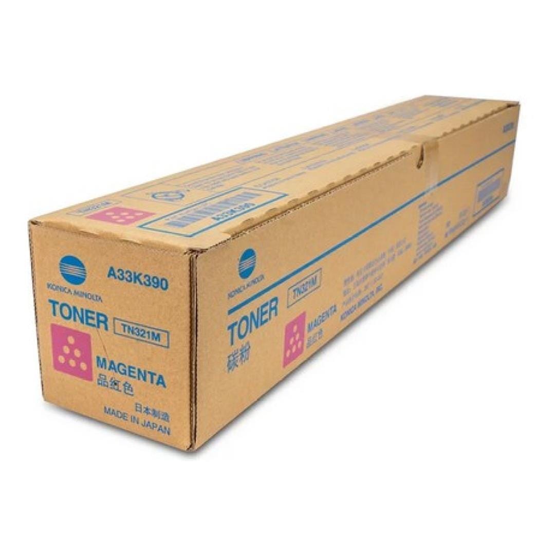 Konica Minolta TN221M Magenta Toner Cartridge 21,000 pages Original TN-221M Single-pack