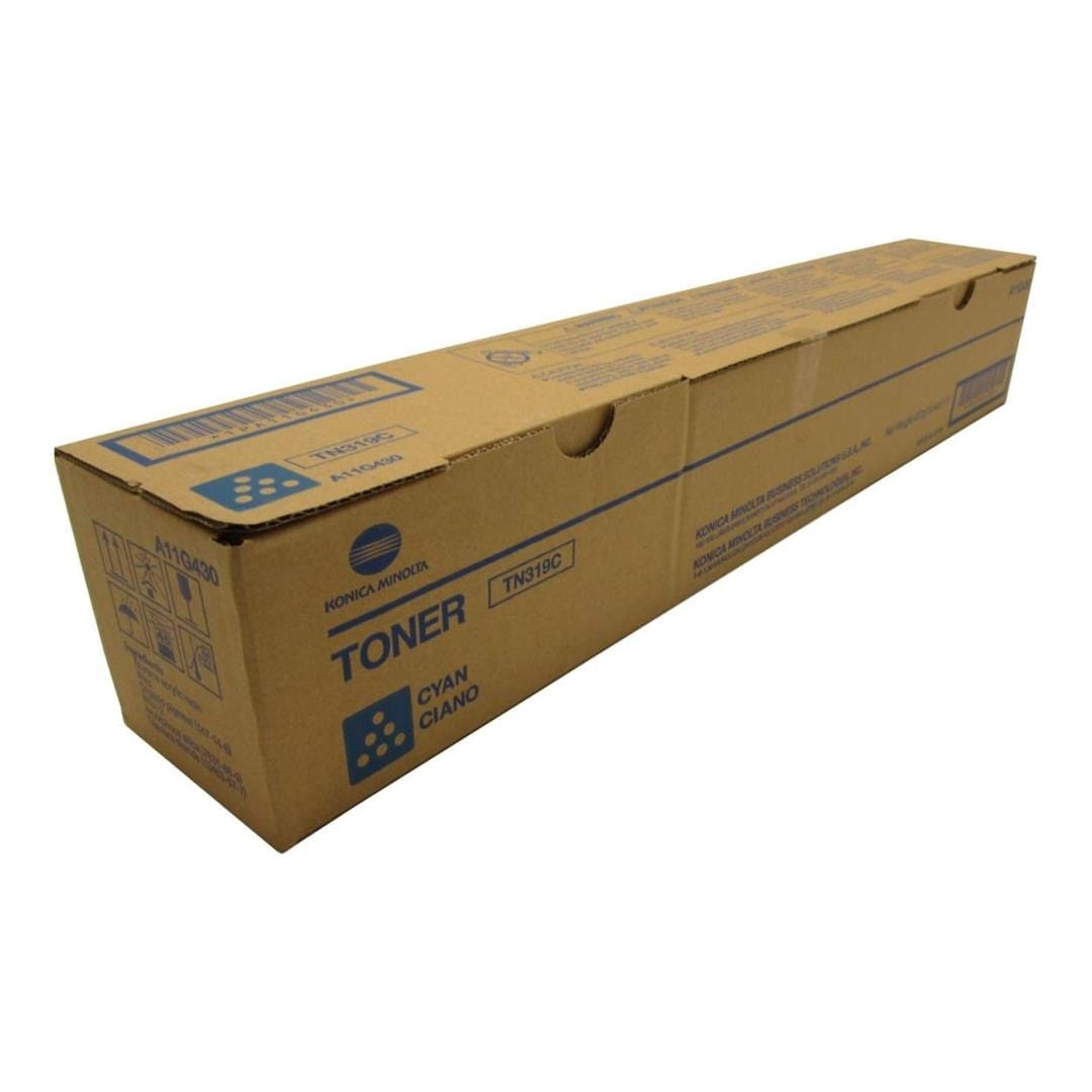Lot De 2 Toners Konica Minolta TN-319 K Noir Et 319 C Cyan - Neufs, Originaux
