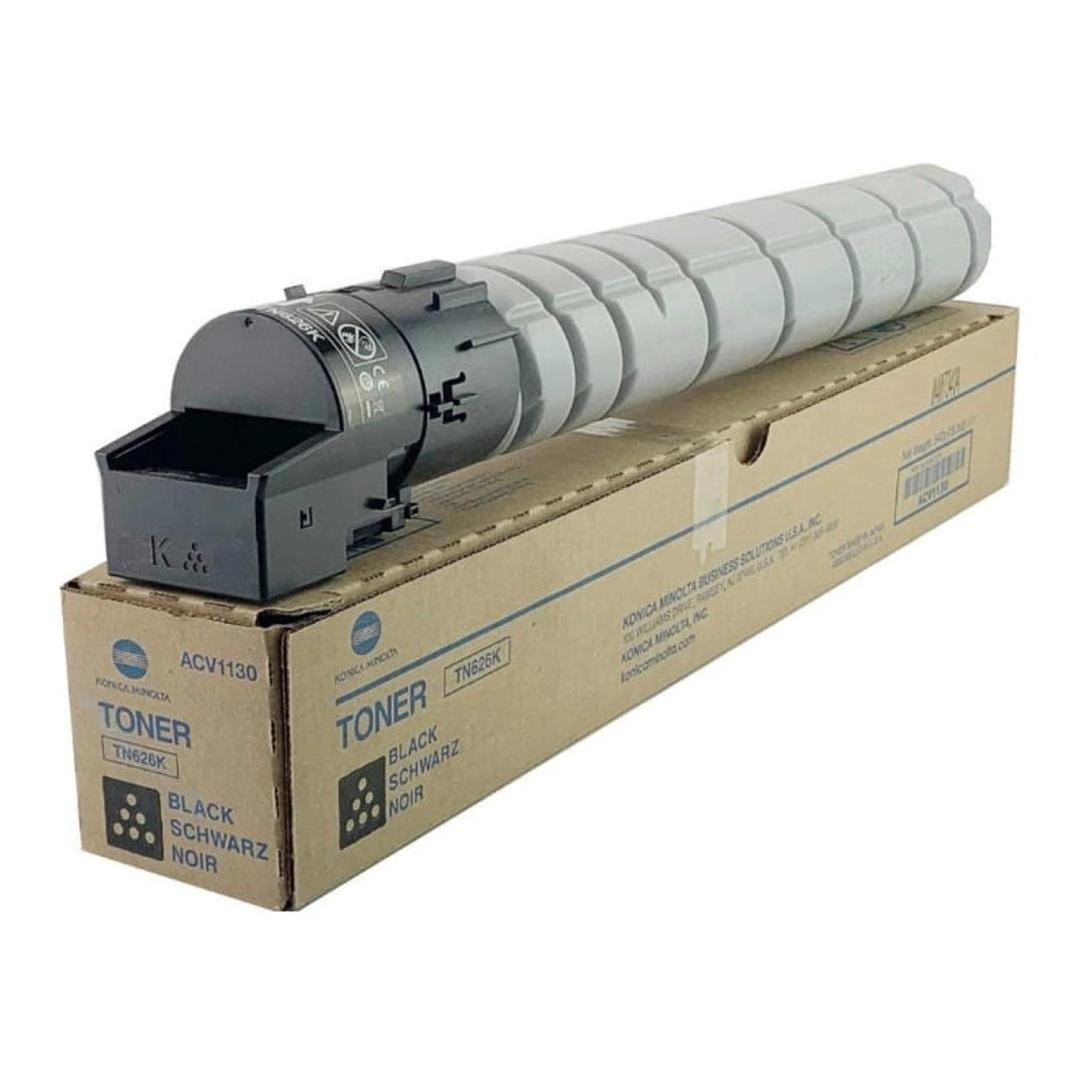 Konica Minolta TN626K Black Toner Cartridge 28,000 pages Original TN-626K Single-pack