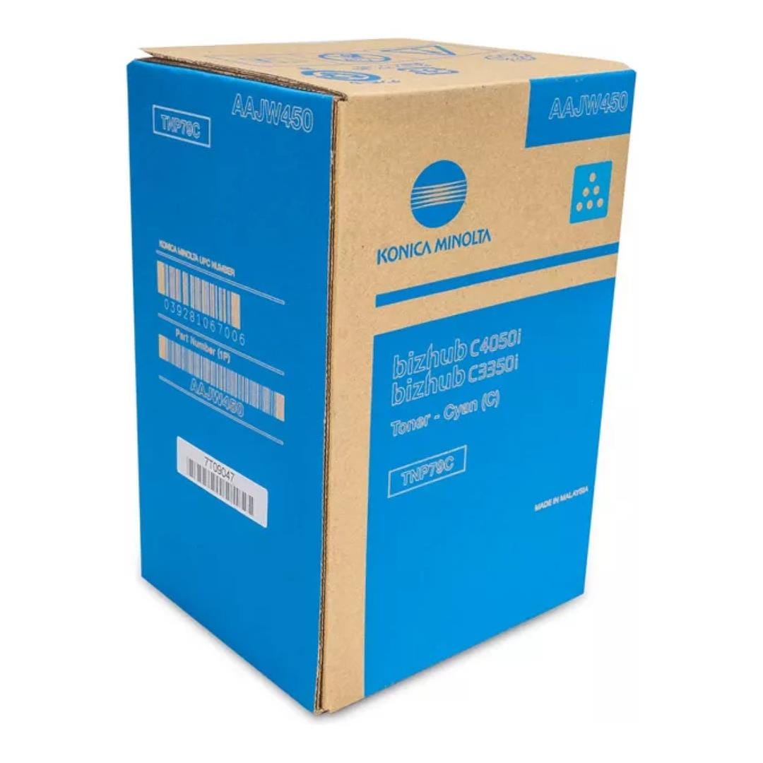 Konica Minolta Cyan Toner Cartridge 9,000 Pages Original TNP79C Single-pack