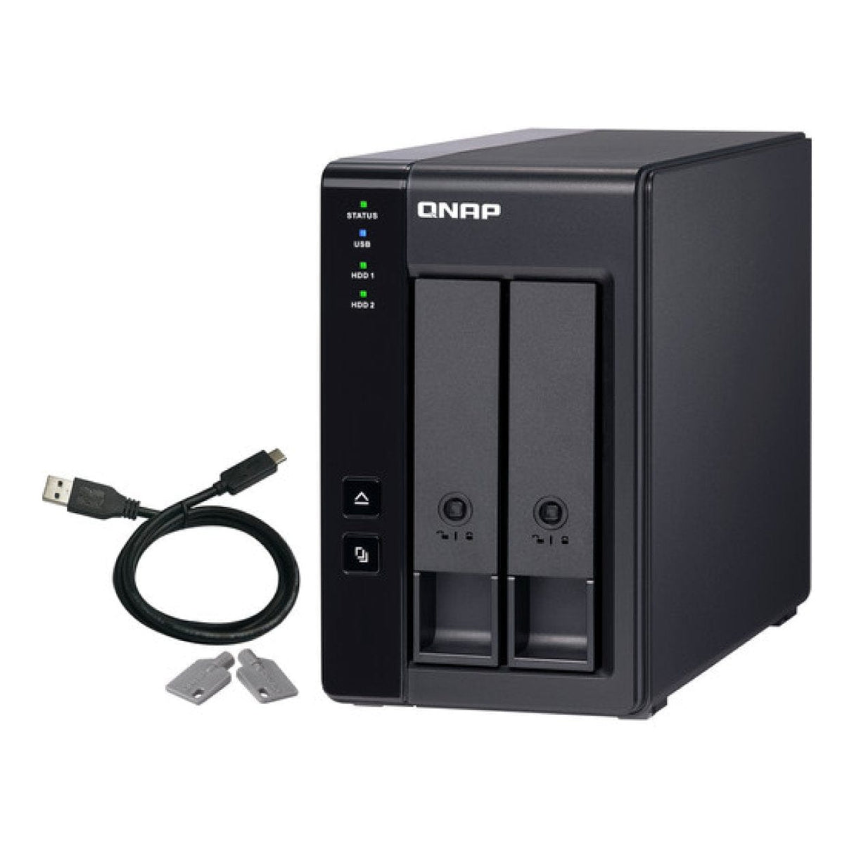 QNAP TR-002 2-Bay Type-C Direct Attached Storage with Hardware RAID