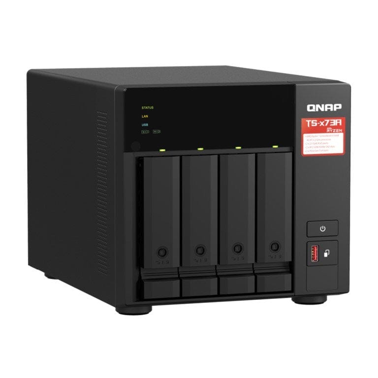 QNAP TS-473A 4-bay Diskless Tower NAS Powered by AMD Ryzen