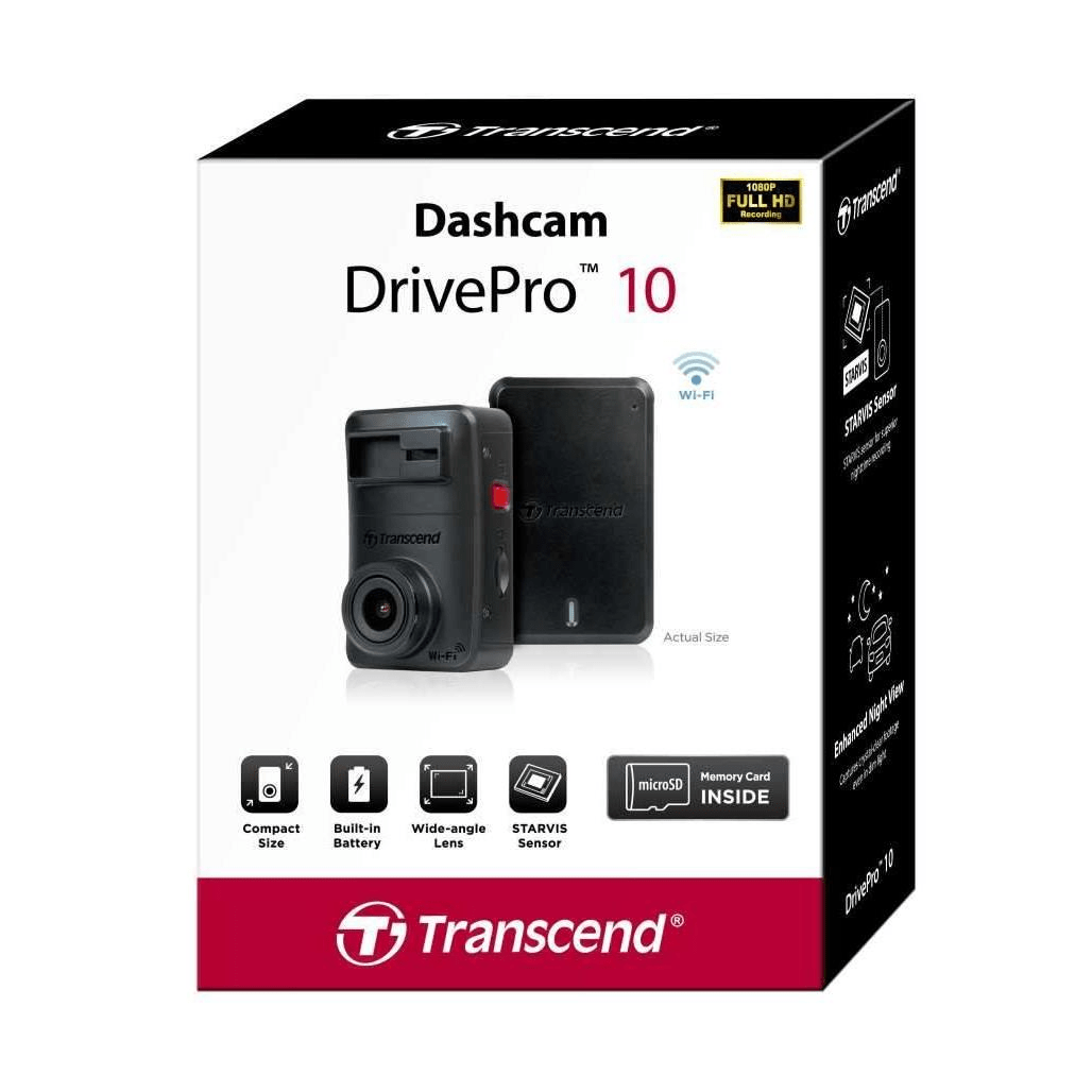 Transcend Drivepro 10 Dash Camera with 64GB MicroSD TS-DP10-64G