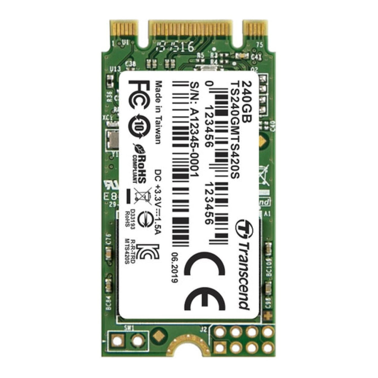 Transcend M.2 420S 240GB Internal SSD TS240GMTS420S