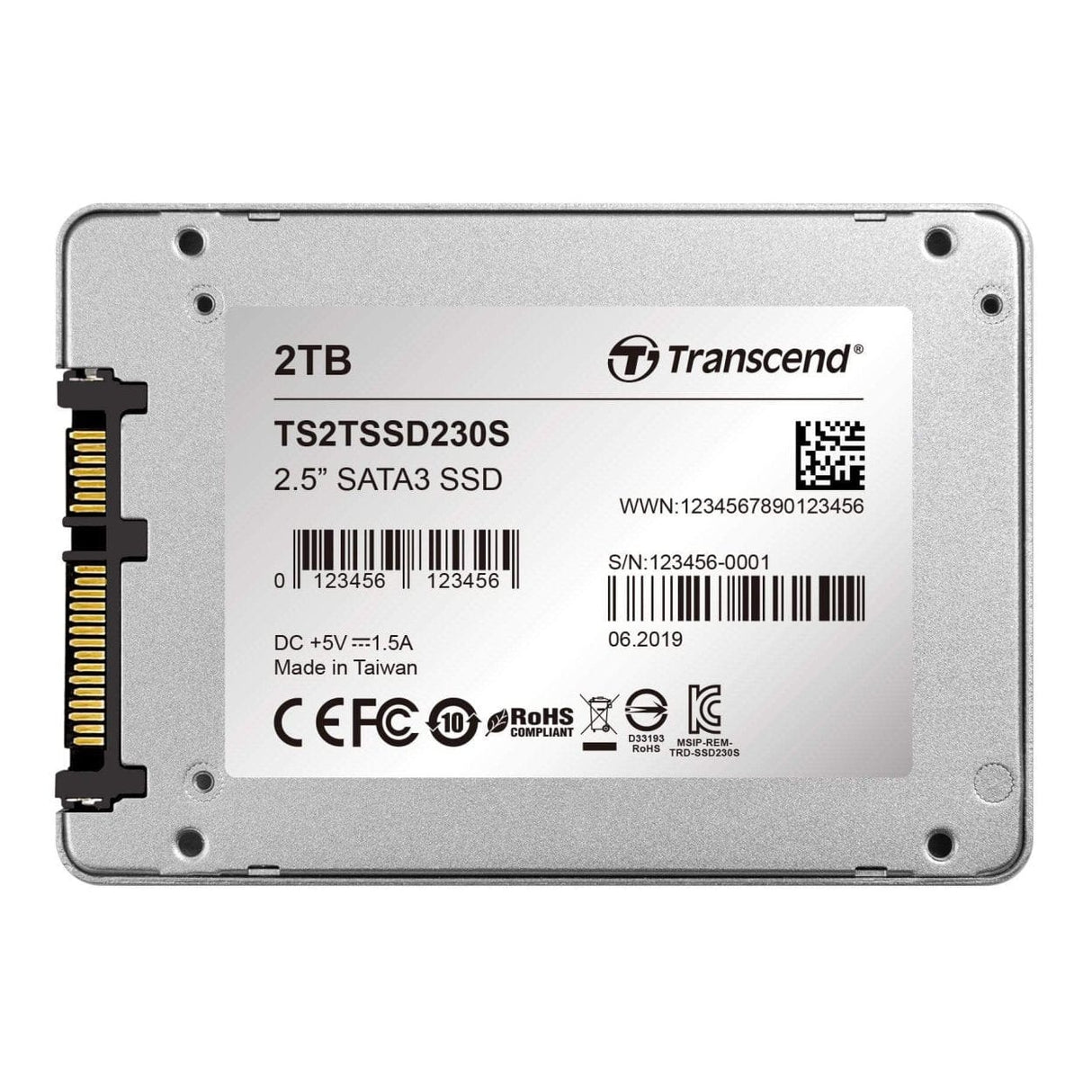 Transcend 230S 2.5-inch 2TB Serial ATA III 3D NAND Internal SSD TS2TSSD230S