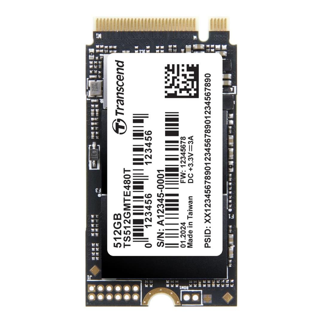 Transcend MTE480T M.2 512GB PCIe 4.0 NVMe Internal SSD TS512GMTE480T