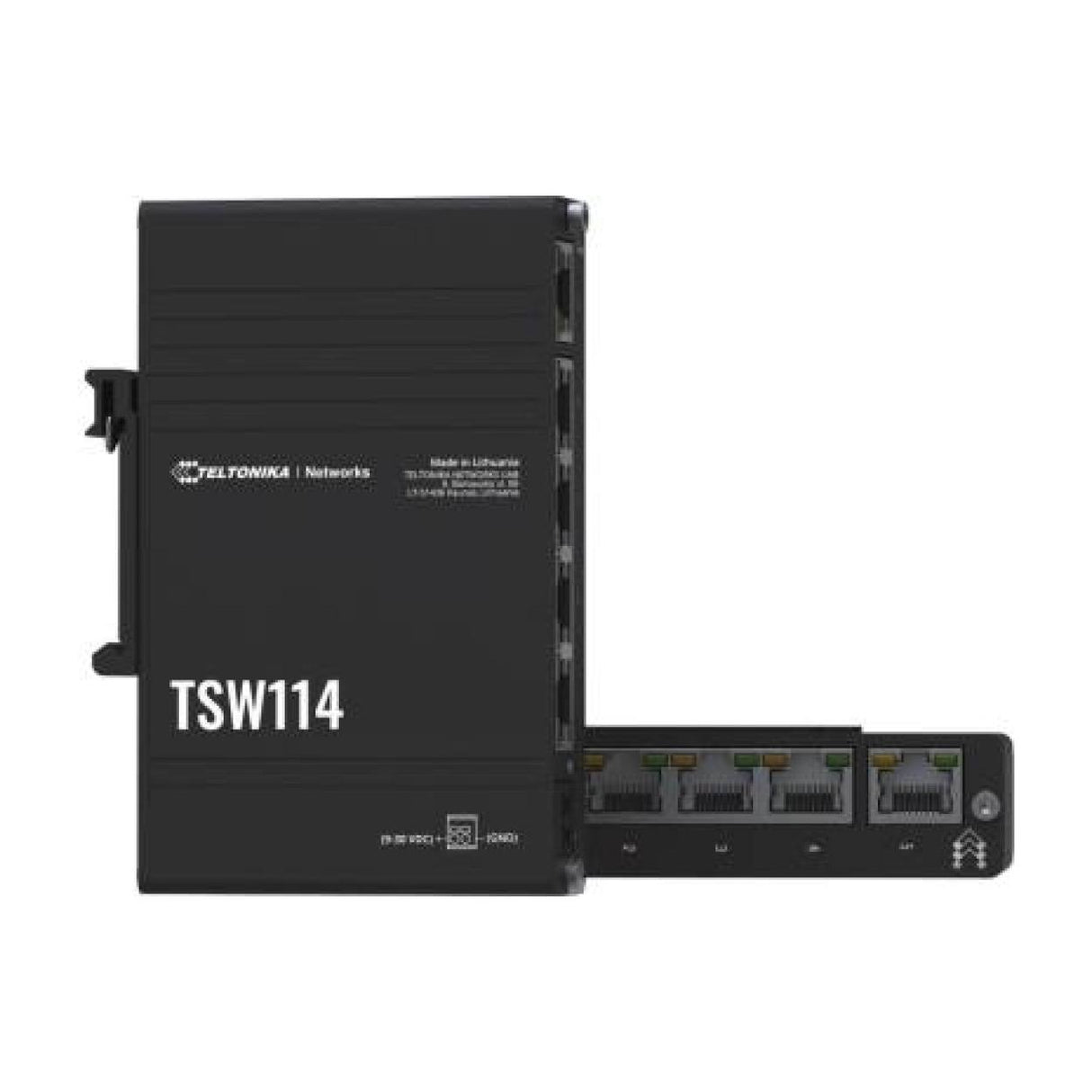 Teltonika Industrial 5-port Gigabit DIN Rail Ethernet Switch TSW114