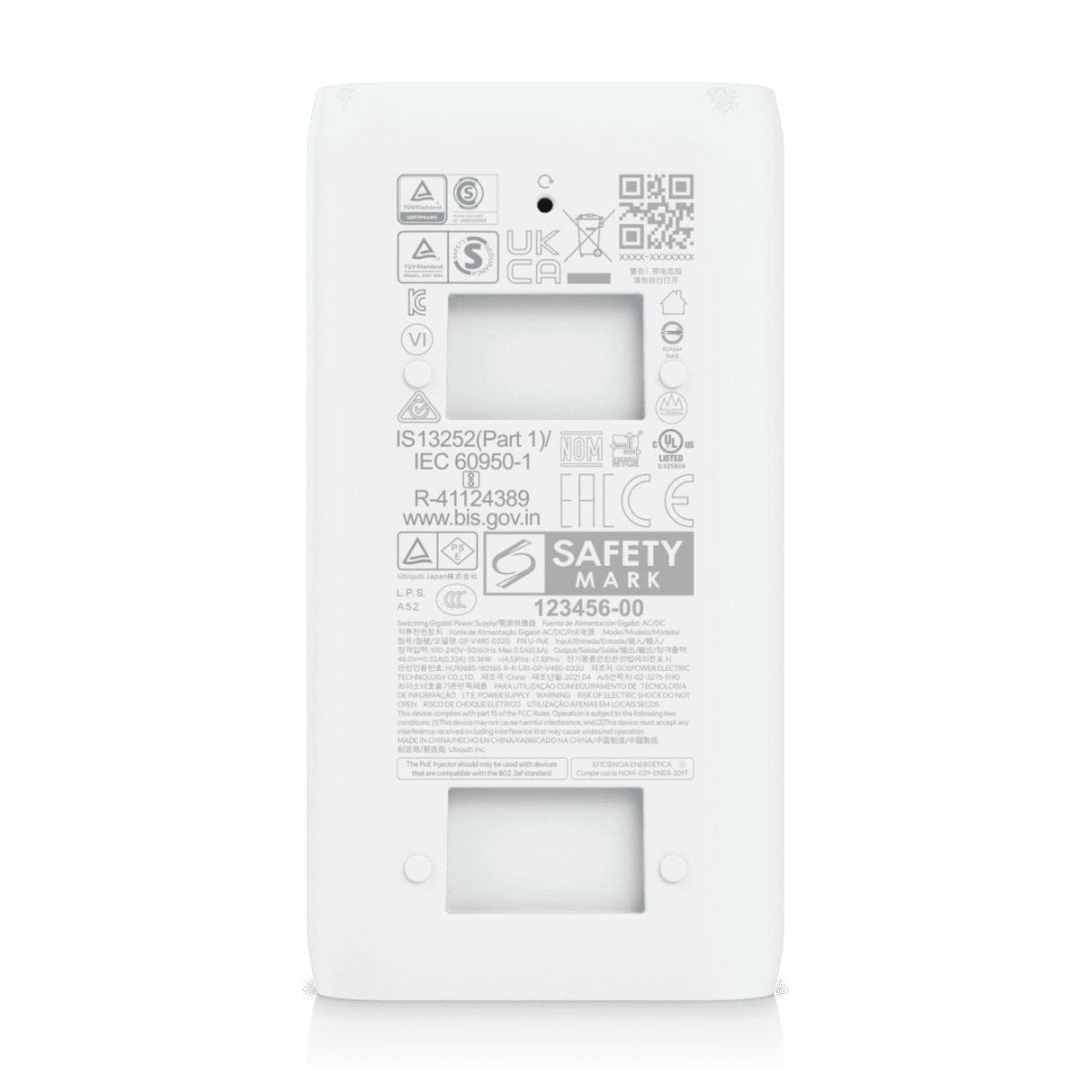 Ubiquiti U-POE 48V 15W Gigabit PoE Adapter with No Cable