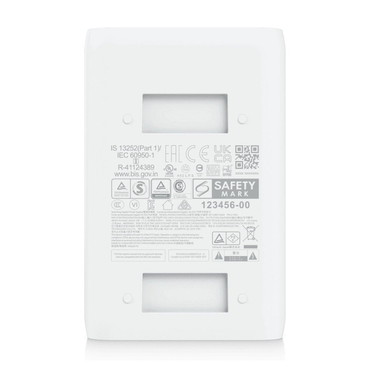 Ubiquiti U-POE+ 48V 30W Gigabit PoE Adapter with No Cable