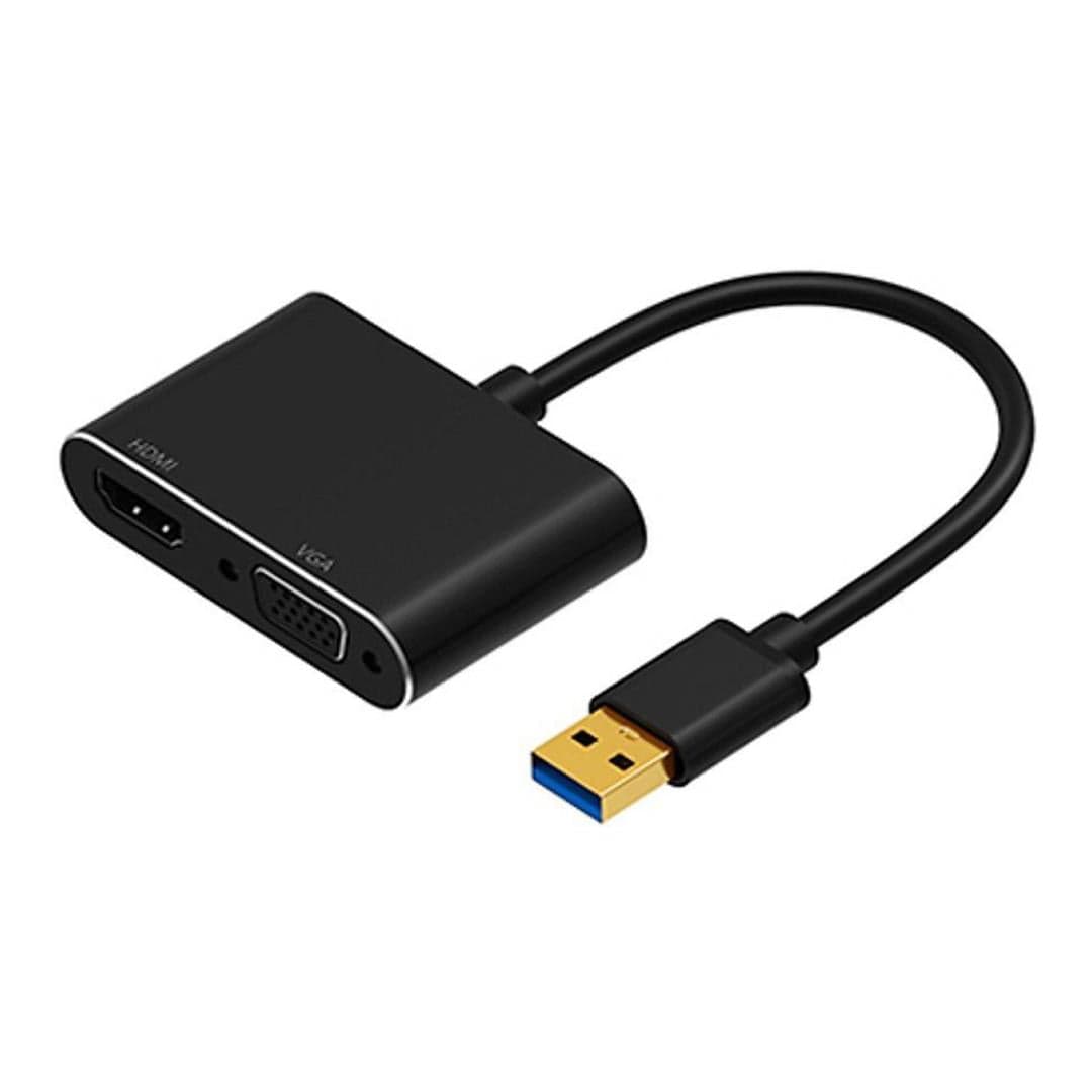 USB3.0 2-in-1 to Type-A Video Adapter U3THV