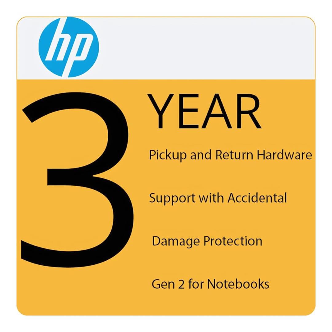 HP 3-Year Pickup and Return Support w/Accidental Damage Protection Notebook Support U9BA6E