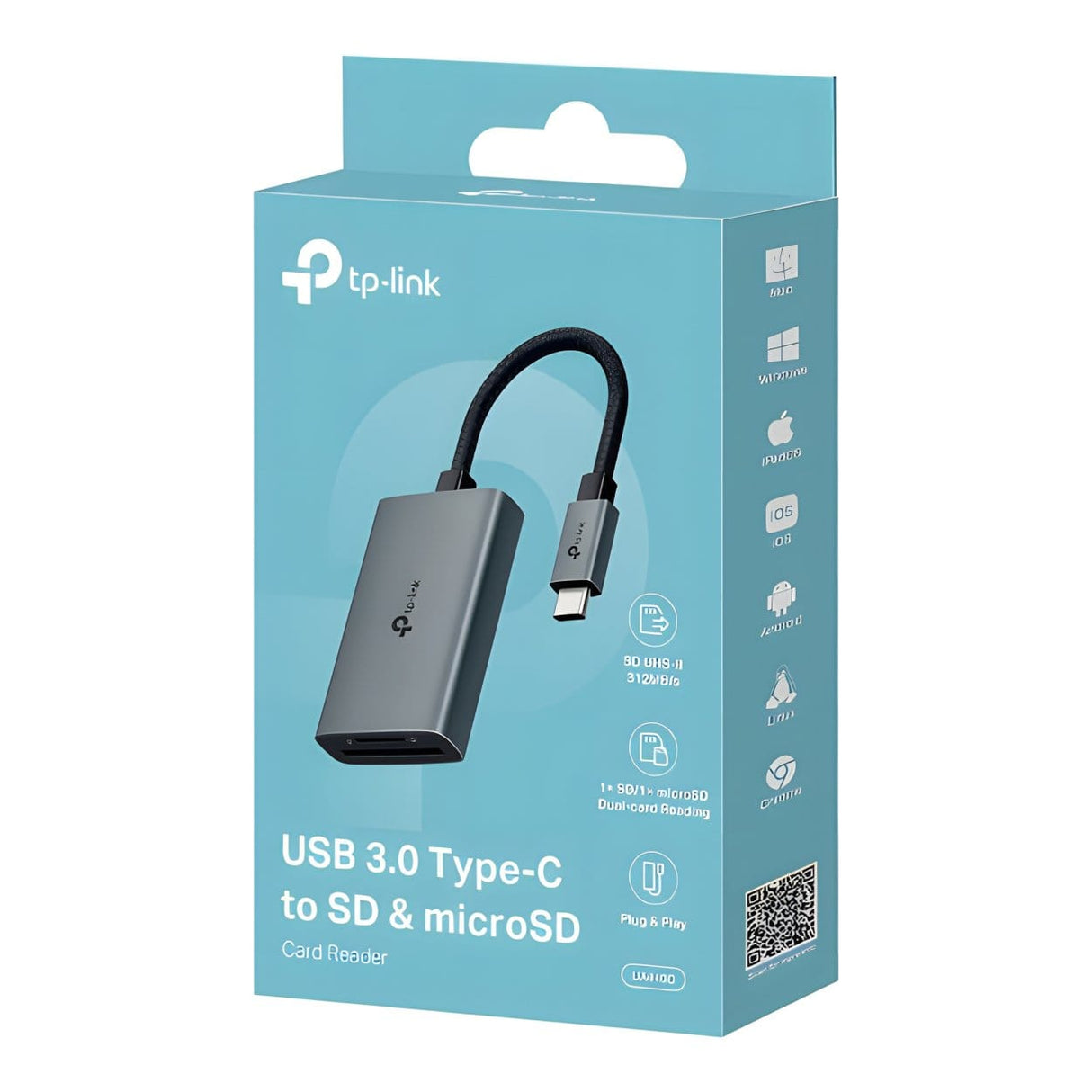 TP-Link UA440C USB-C 3.0 to SD & microSD 4.0 Card Reader