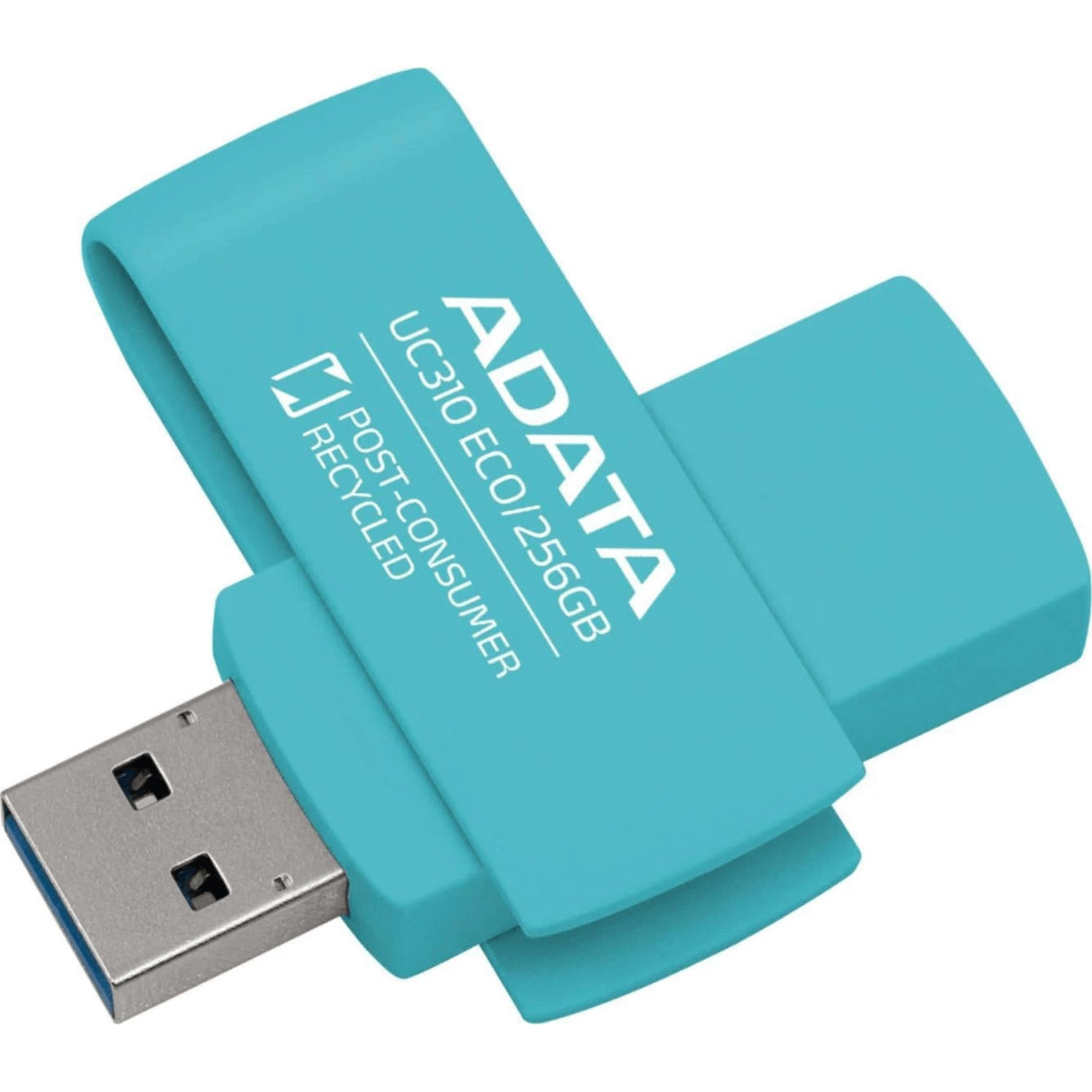 ADATA UC310 ECO 256GB Type-A Gen1 USB Flash Drive Green UC310E-256G-RGN