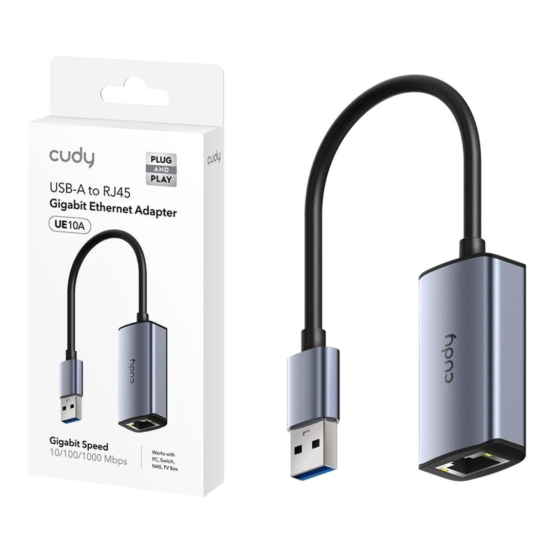 Cudy UE10A USB-A to Gigabit Ethernet Adapter