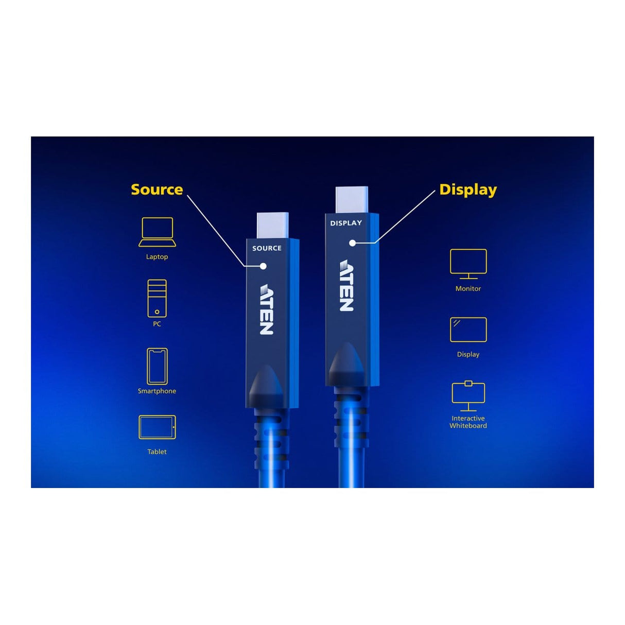 Aten UE3410F 10m Ultra HD USB-C Active Optical Cable