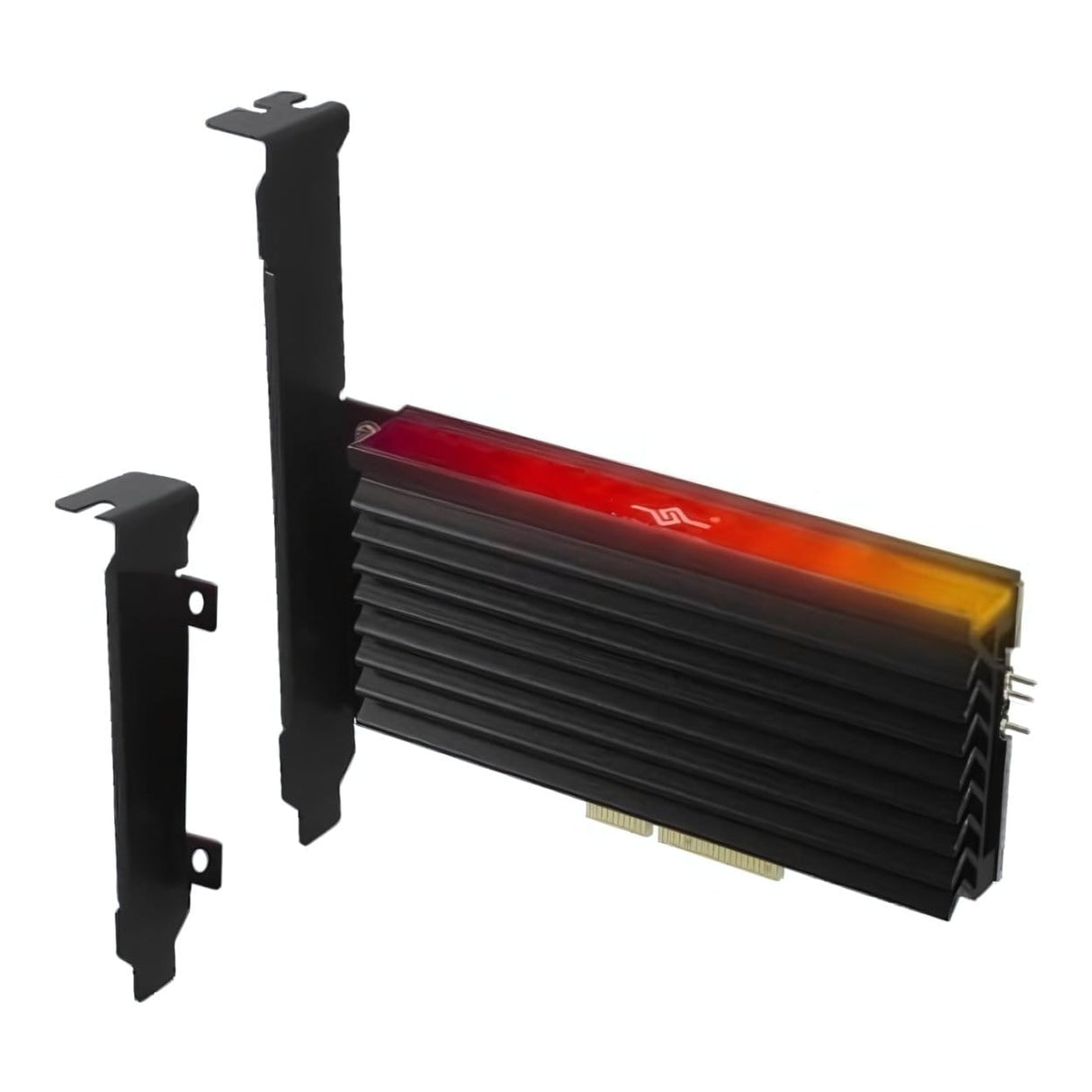 Vantec M.2 NVMe SSD PCIe X4 Adapter Card with ARGB Heat Sink UGT-M2PC12-RGB