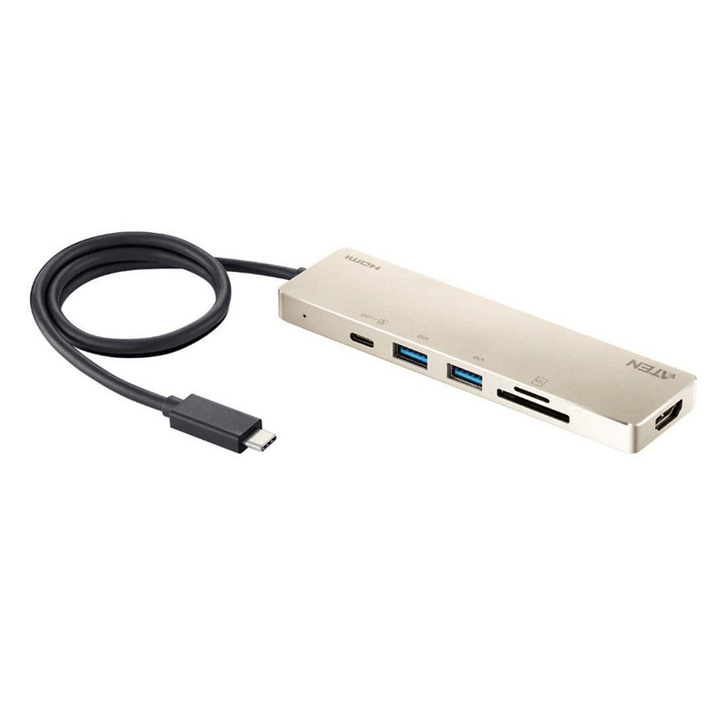 Aten Type-C USB 3.2 Notebook Wired Docking Station Aluminum UH3239
