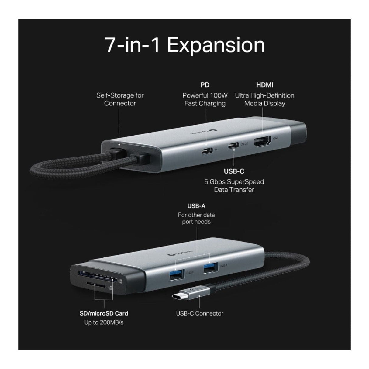 TP-Link UH7020C USB 7-in-1 Type-C Hub