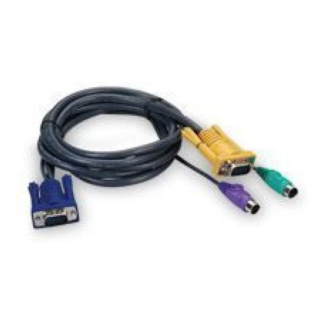 Eusso 3-in-1 Ps/2 D-Type KVM Cable 1.8m UKC8300-18PT