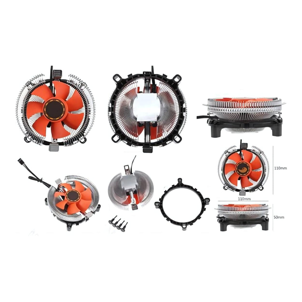 UniQue Thermal Cooling Processor Heatsink and Fan UN65WCPUFAN