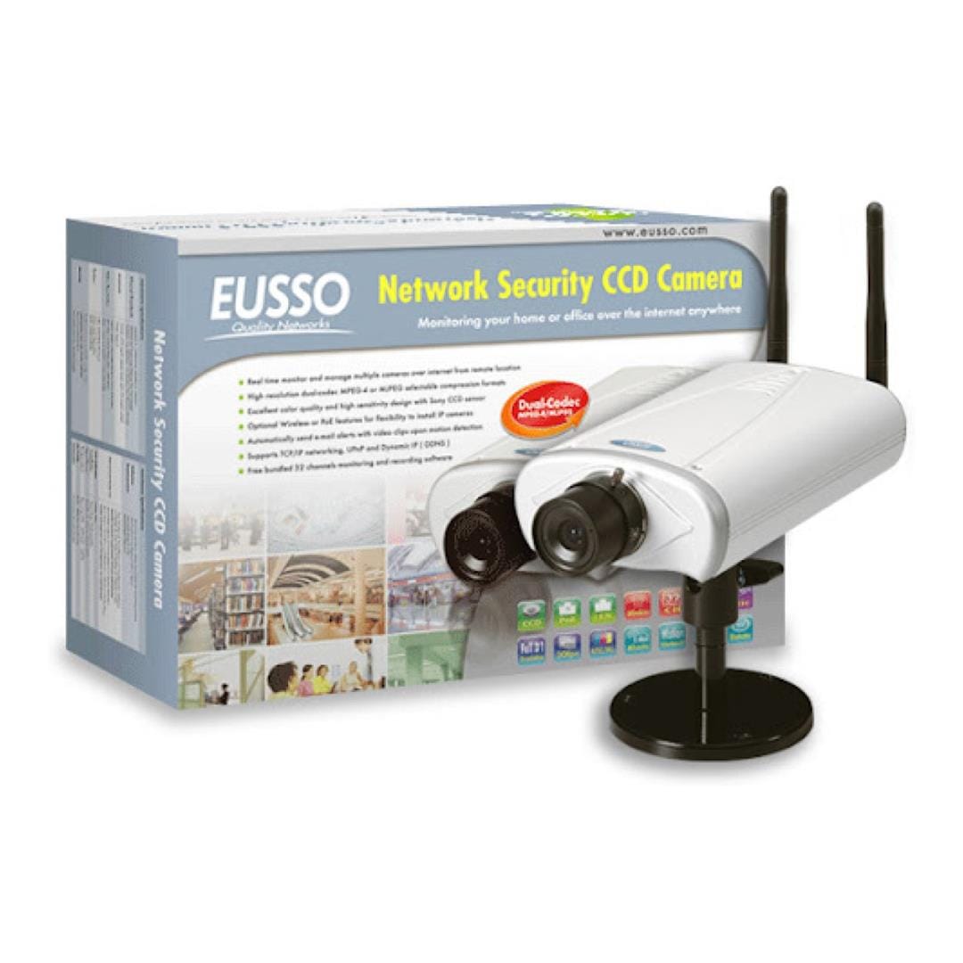 Eusso Dual-Codec CCD Wi-Fi Network Camera UNC7700-IW