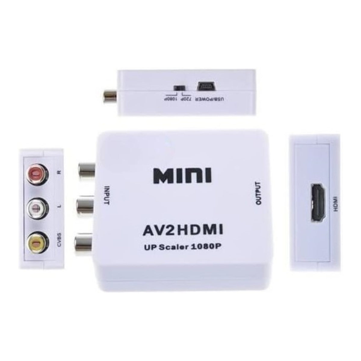 UniQue Mini AV Composite to HDMI 1080p Video Converter UQ-CONAV2HDMI