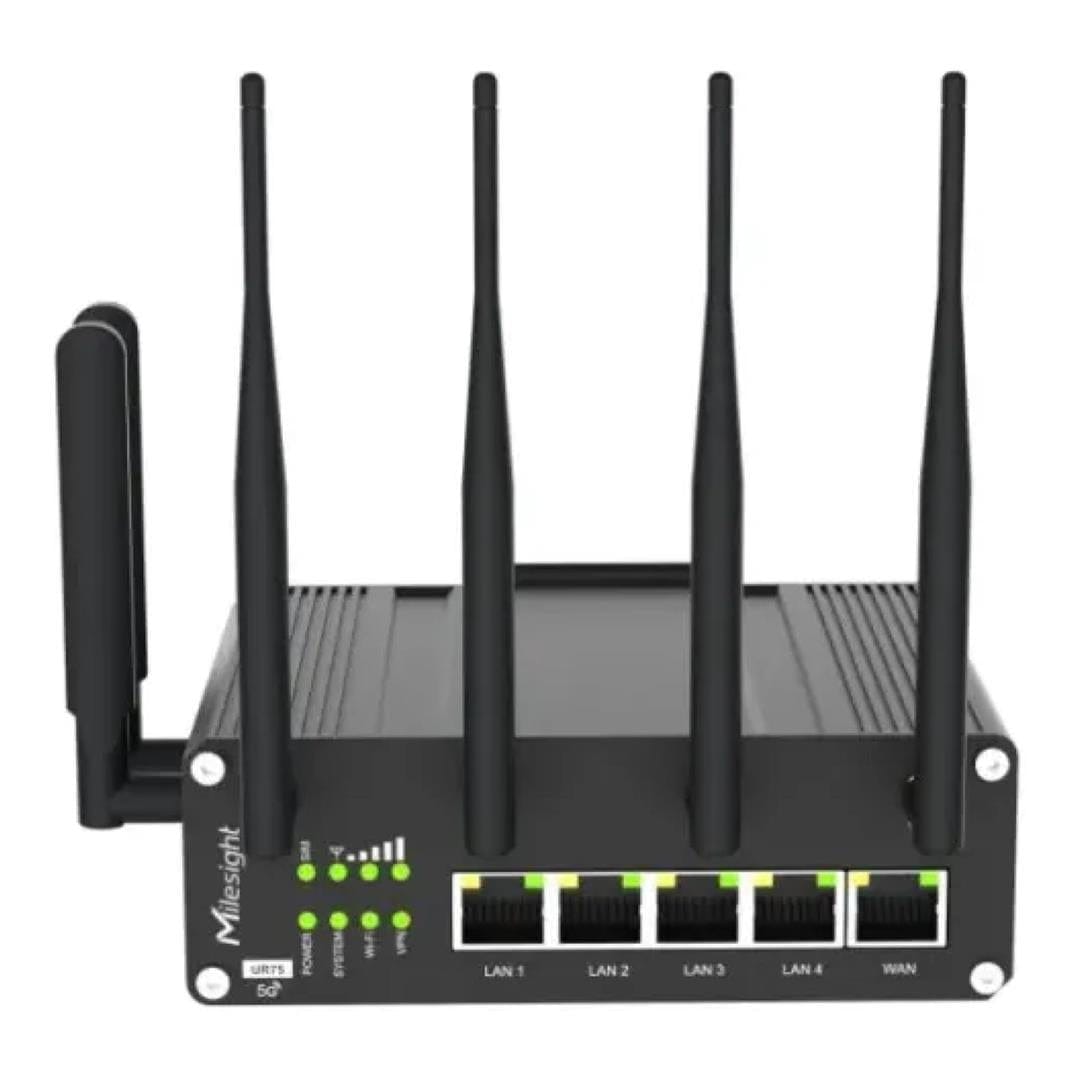 Milesight UR75 5G Industrial Cellular Router with GPS & PoE UR75-504AE-P-W2