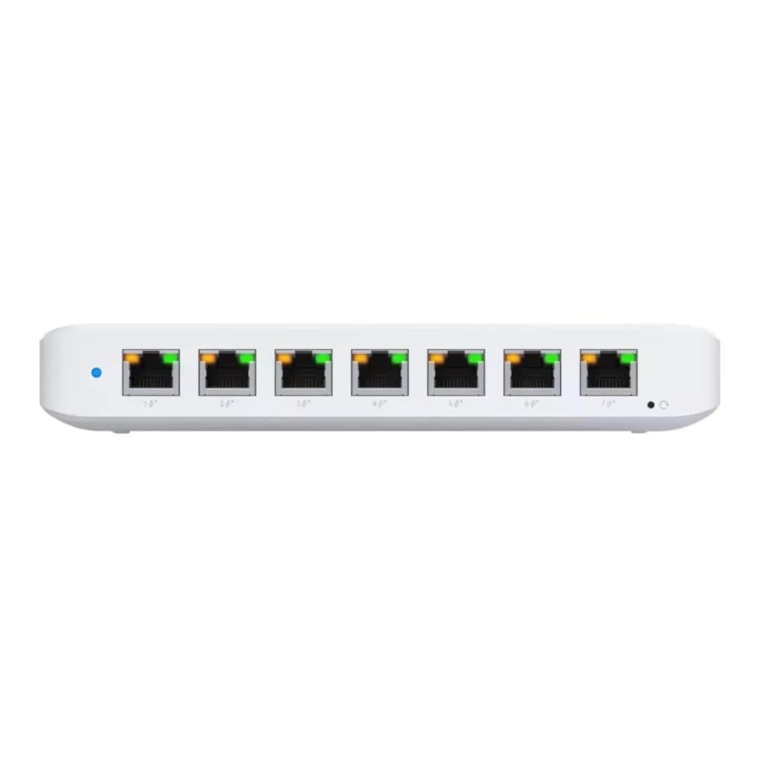 Ubiquiti UniFi Switch Ultra 8-port Gigabit 1PoE Input 7 PoE Out 202W USW-ULTRA-210W