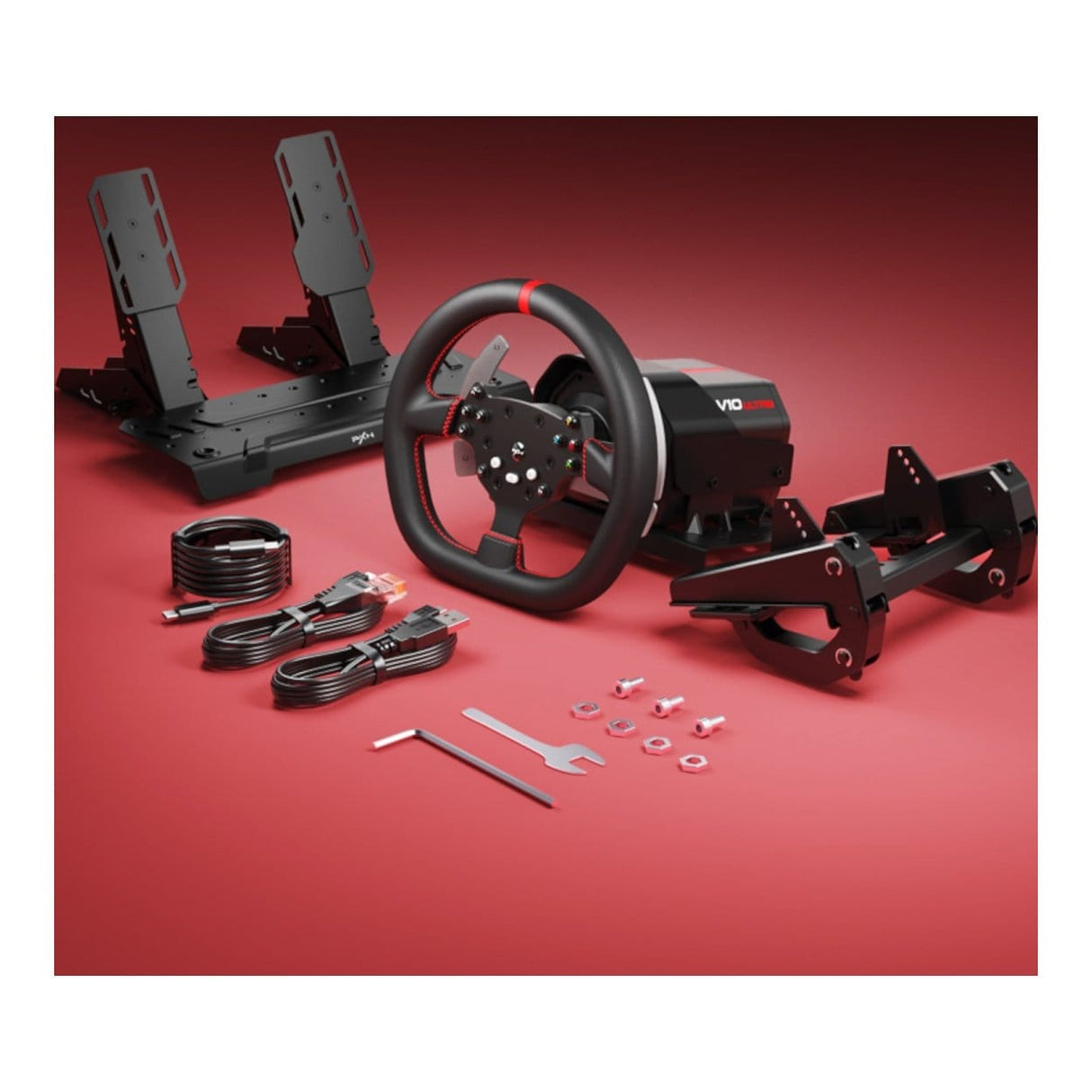 PXN V10 Ultra Multi-Platform Direct Drive Racing Wheel & Pedal Kit