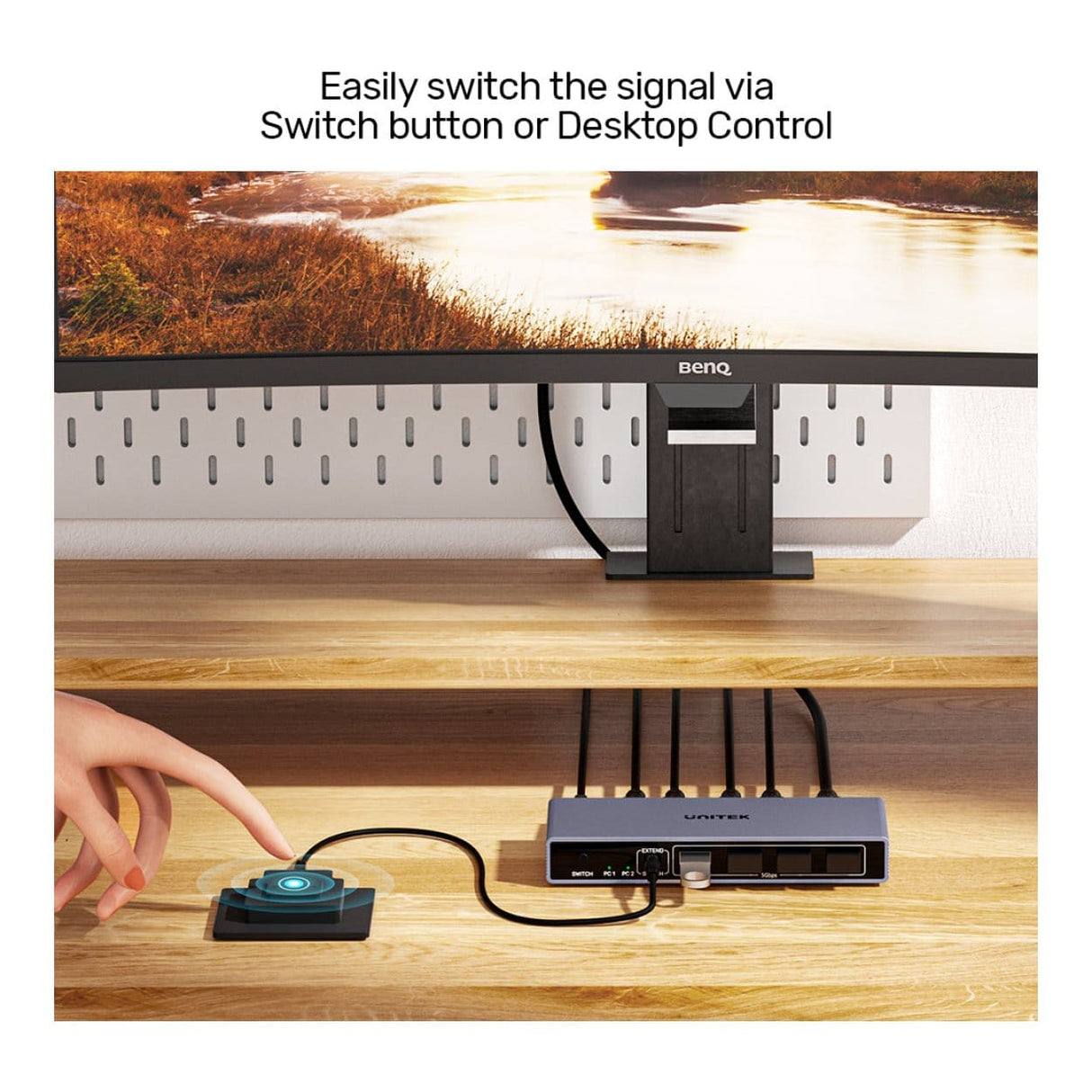 Unitek 5Gbps HDMI KVM Switch V1309AGY01-EU