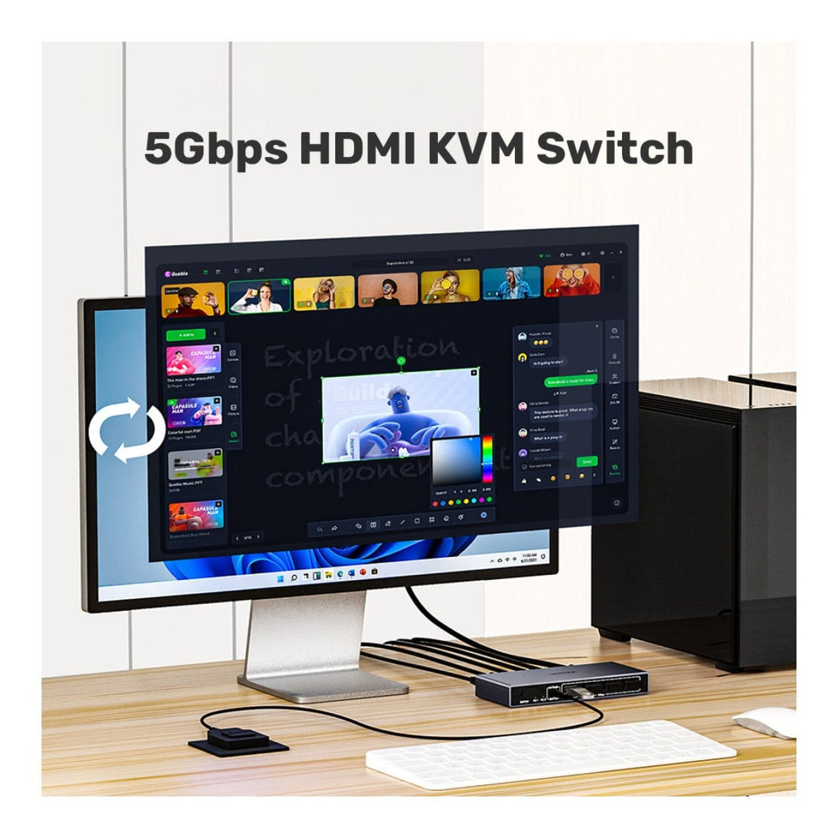 Unitek 5Gbps HDMI KVM Switch V1309AGY01-EU