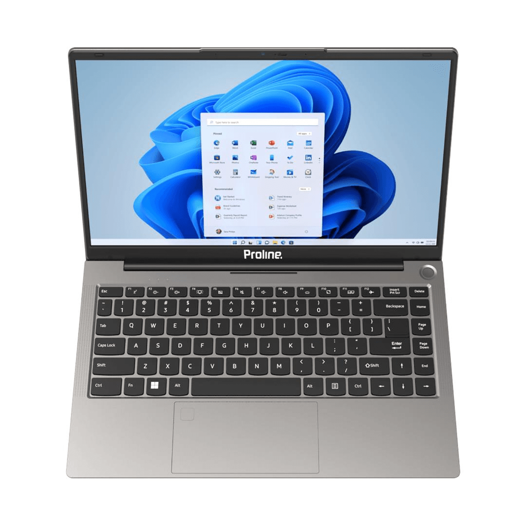 Proline Thinline V146R7 14.1-inch HD Laptop - AMD Ryzen 7-5700U 256GB SSD 8GB RAM Win 11 Home Gray