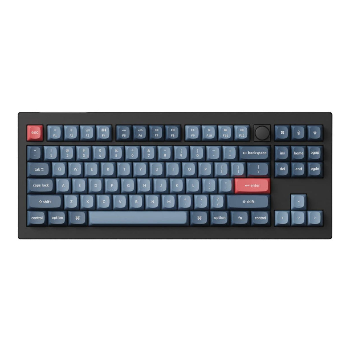 Keychron V3 Max Wireless Custom Mechanical Keyboard Red Switch Carbon Black V3M-D1