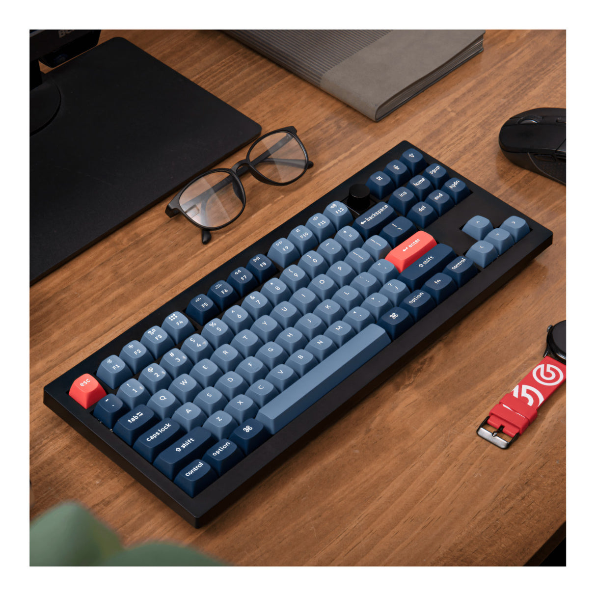 Keychron V3 Max QMK/VIA 80 Wireless Custom Brown Switch Mechanical Keyboard - Carbon Black V3M-D3