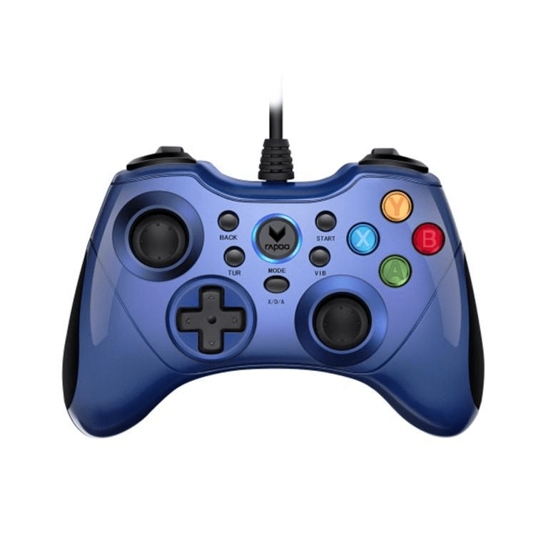 Rapoo V600-BLUE Vibration Shock Wired Gamepad Controller