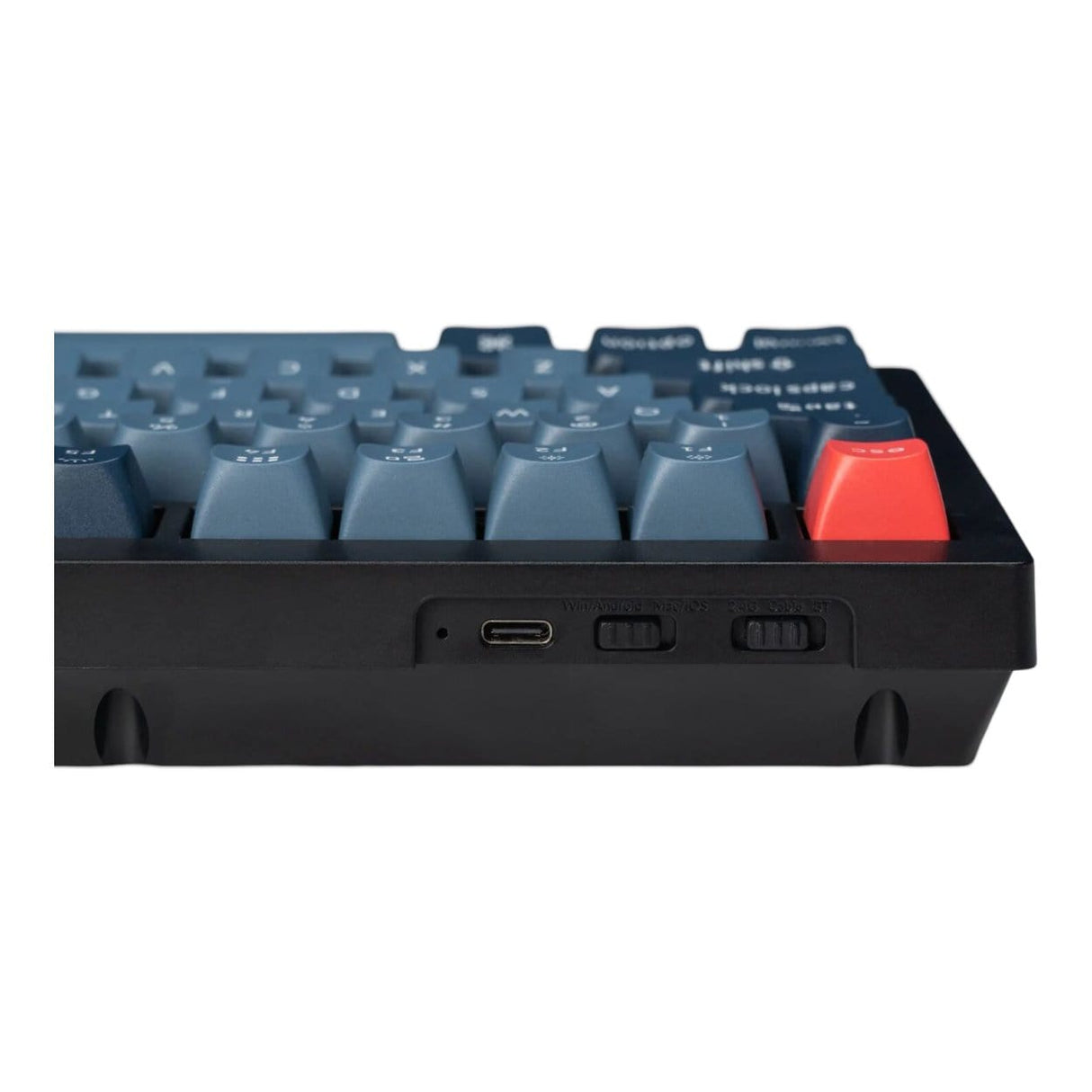 Keychron V6 Max QMK/VIA Wireless Custom Keyboard Black with Red Switches V6M-D1