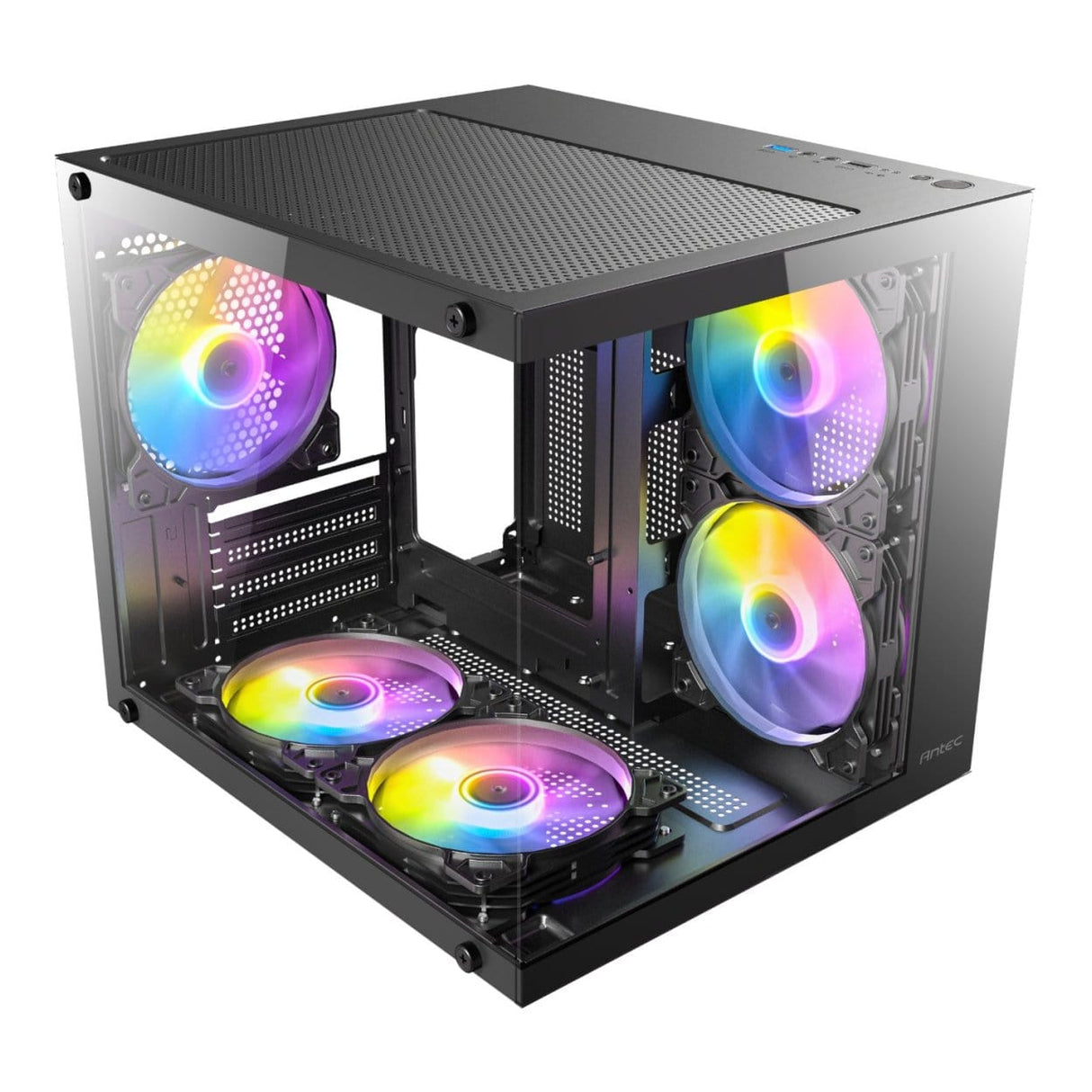 Antec VCX20M RGB Elite Micro-ATX Mini-Tower Gaming PC Case Black