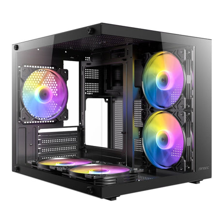Antec VCX20M RGB Elite Micro-ATX Mini-Tower Gaming PC Case Black