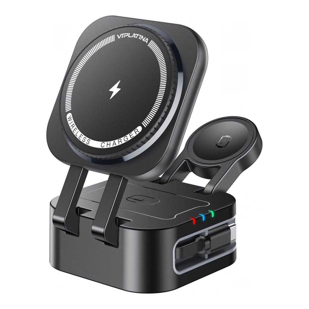 VIPLATINA VD12 3-in-1 Foldable Wireless Charging Stand