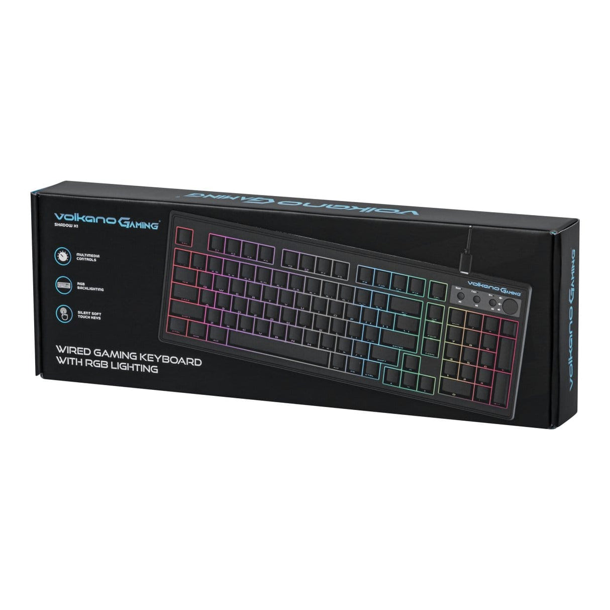 Volkano Shadow X1 RGB Wired Gaming Keyboard VG-207-BK